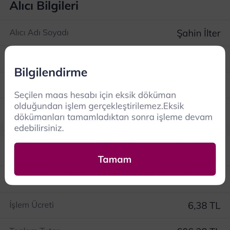 Hesabımda Para Olmasına Rağmen İşlem Yapamıyorum