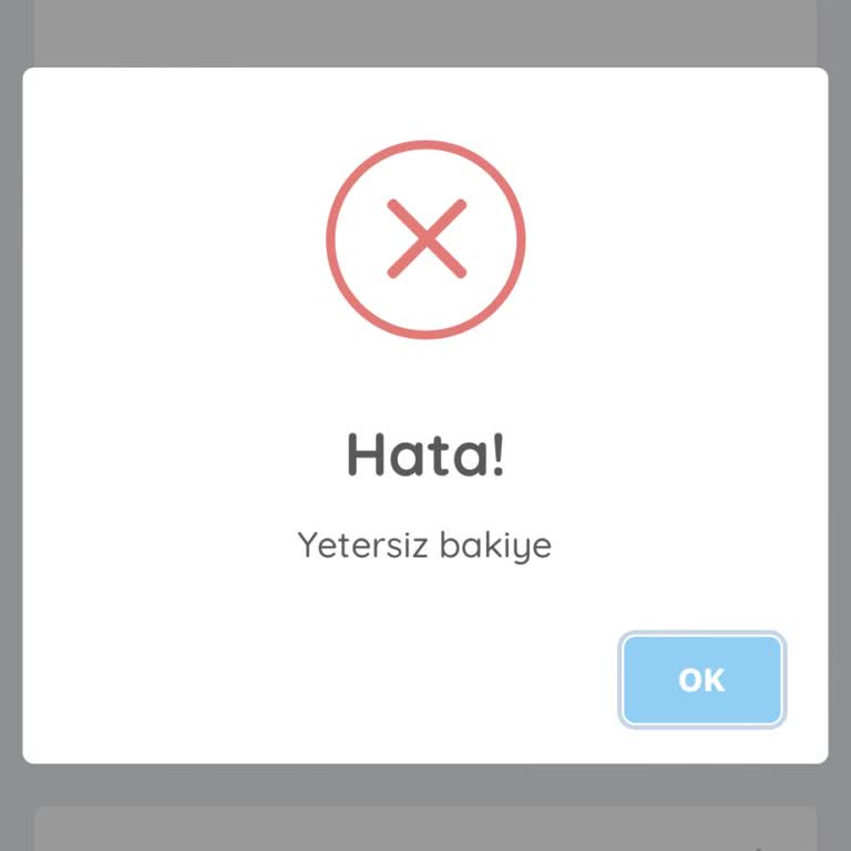 Yeterli Bakiye Olmasına Rağmen Alım Yapılamıyor