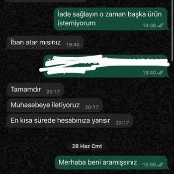 Para İadesi Yapılmayan Sipariş Ve İletişimsizlik