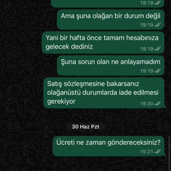 Para İadesi Yapılmayan Sipariş Ve İletişimsizlik