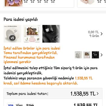 Temu İade Talebim Reddedildi Param Geri Ödenmedi