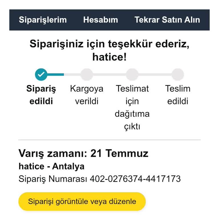 Amazon Ekspres Kargo Seçmeyince Teslimat Gecikiyor