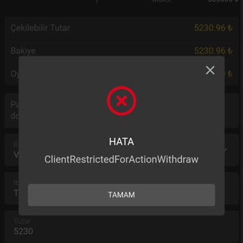 Çevrim Şartları Ve Canlı Destek Bilgisizliği Nedeniyle Para Çekememe Sorunu