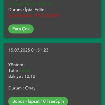 Kazancım Haksız Yere İptal Edildi