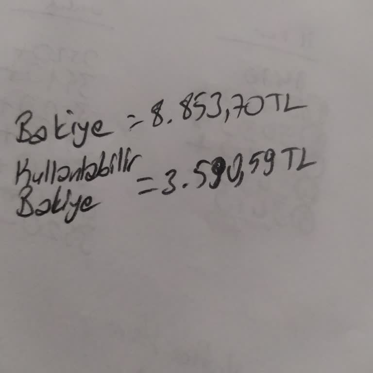 Ziraat Bankası Kullanılabilir Bakiye Eksik Görünüyor İşlem Yapamıyorum