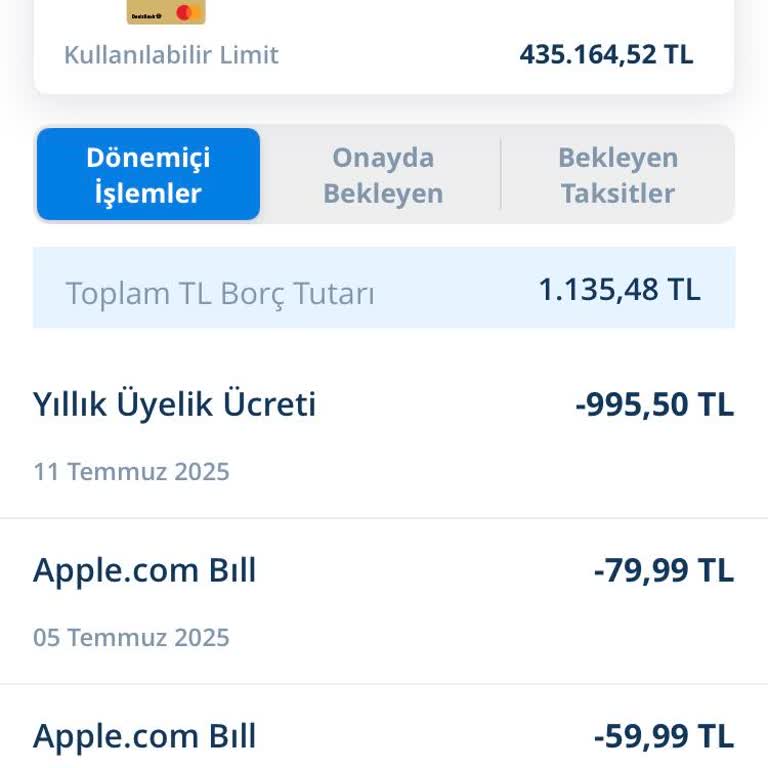 Denizbank Gold Kartıma Haksız Yıllık Üyelik Ücreti Yansıtılması