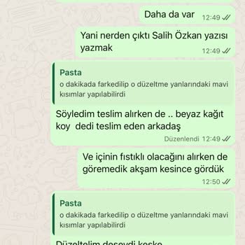 Hayal Kırıklığı: Siparişle Alakasız Pasta Ve Ciddiyetsiz Hizmet