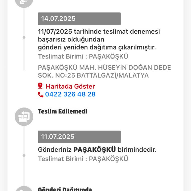 Kargo Teslimatında İletişim Eksikliği Ve Mağduriyet