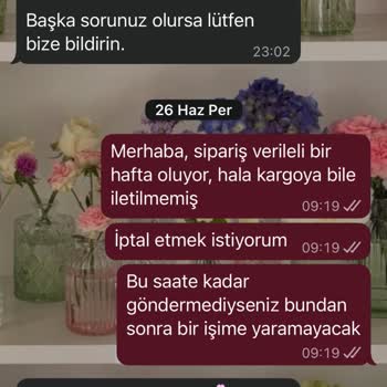 Sipariş Gönderilmedi, İade Ve İletişim Sorunları Yaşadım