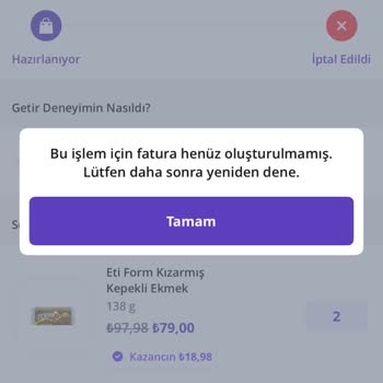 Getir Alışverişinde İade Sorunu Ve İlgisizlik