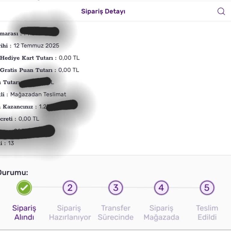 Sipariş Durumu Güncellenmiyor Ve Teslimat Tarihi Belirsiz