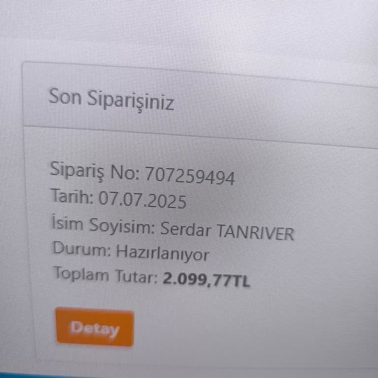 Sipariş Verdiğim Ürün Stokta Yok Ve Gönderilmiyor