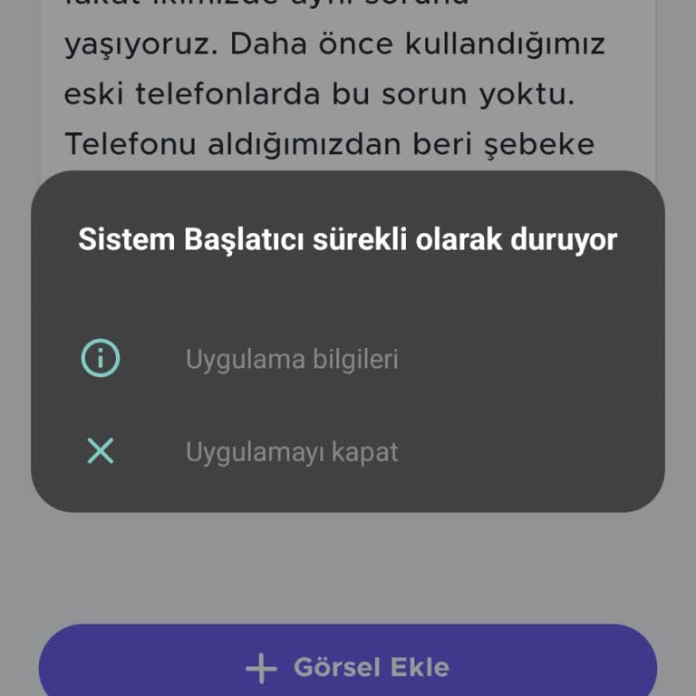 Güncelleme Sonrası Cihaz Sürekli Hata Veriyor