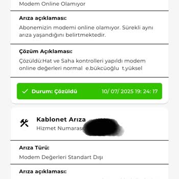 Kablo Net Sürekli Kesiliyor, Sorun Çözülmüyor!