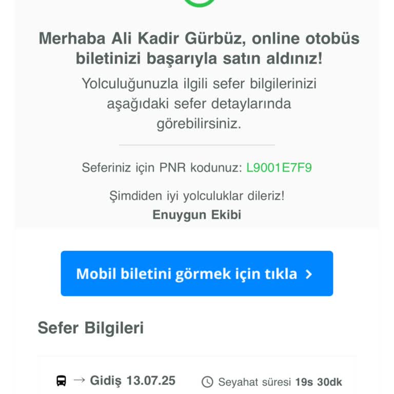 Enuygun.com Üzerinden Alınan Otobüs Biletinde Ciddi Gecikme, Kötü Hizmet Ve İlgisiz Müşteri Temsilcisi