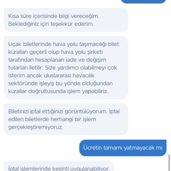 Obilet Uçak Bileti İptalinde Yetersiz İade Ve Haksız Kesinti Mağduriyeti