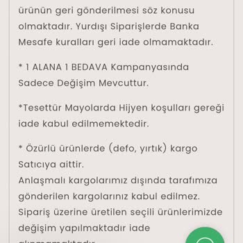 İade Talebim Dikiş Hatası Nedeniyle Reddedildi