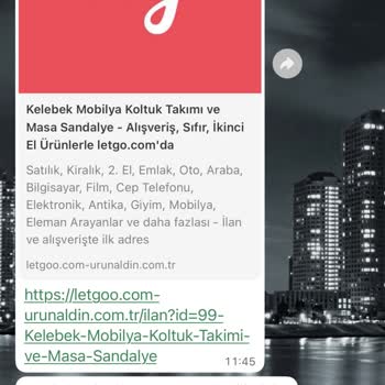 Letgo Üzerinden Yapılan Koltuk Takımı Alımında Yaşanan Sorun