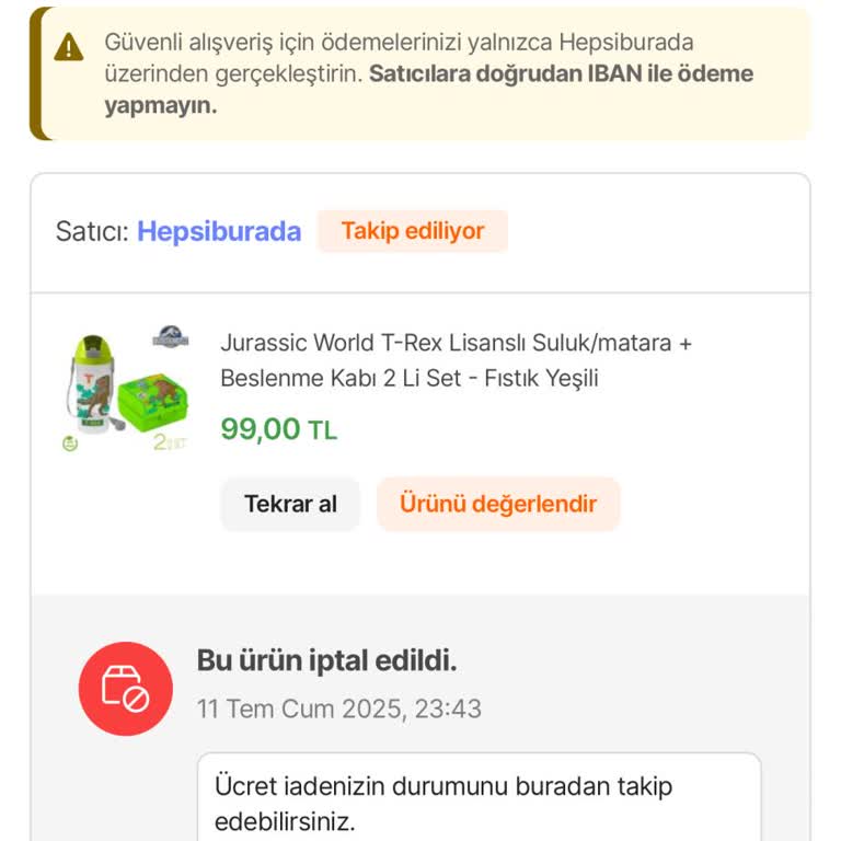 Hepsiburada'da İptal Edilen Ürünün Ücreti Hâlâ İade Edilmedi