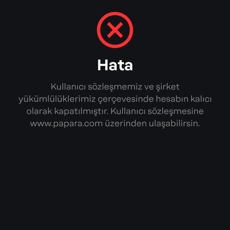 Papara Kapalı Hesaptaki Bakiyem Hala İade Edilmedi