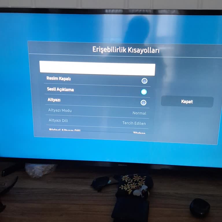Samsung TV Erişebilirlik Modunda Kilitlendi Kumanda İşlevsiz Kaldı