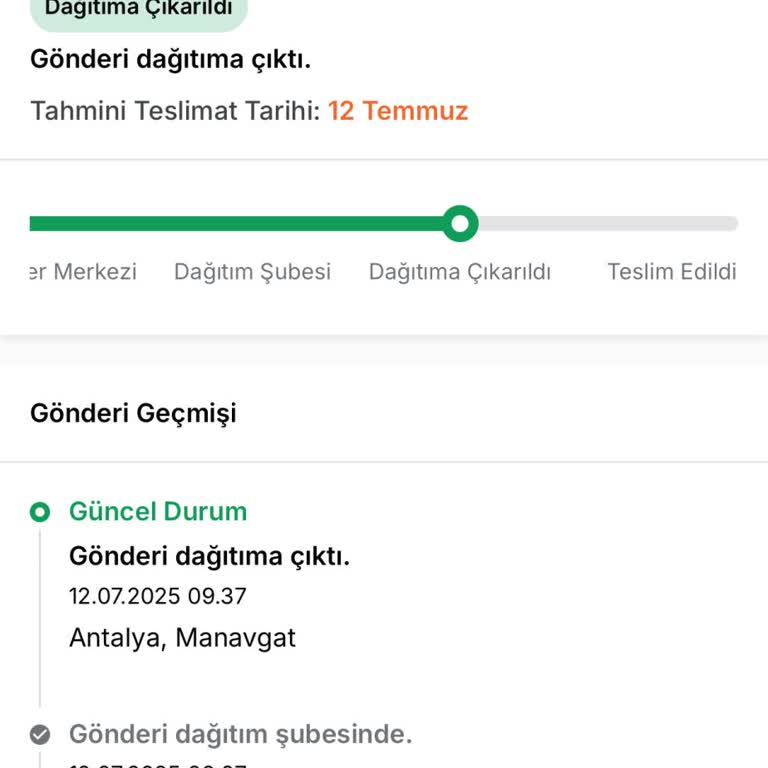 PTT Kargo Teslimatında Gecikme Ve Şubeden Alma Zorunluluğu