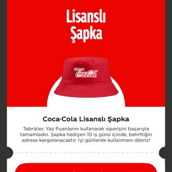 Sipariş Edilen Coca-Cola Şapkasının Teslim Edilmemesi Ve Bilgi Eksikliği
