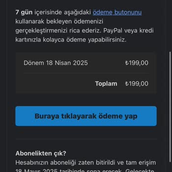 Tek Seferlik Ödeme Sonrası Bitmeyen Borç Bildirimleri