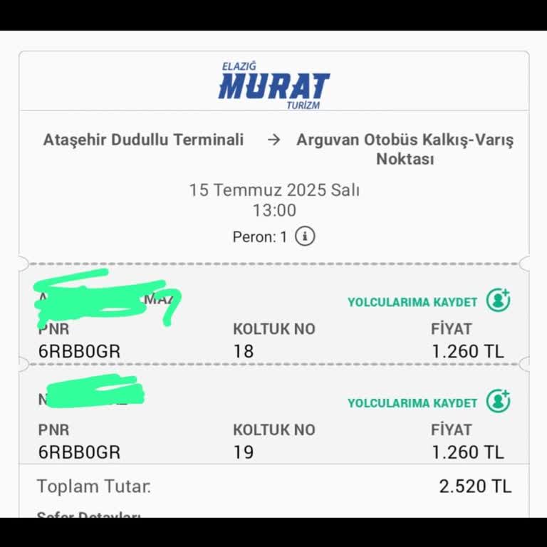 Elazığ Murat Turizm İle Yaşanan Bilgilendirme Eksikliği Ve Yolcu Mağduriyeti