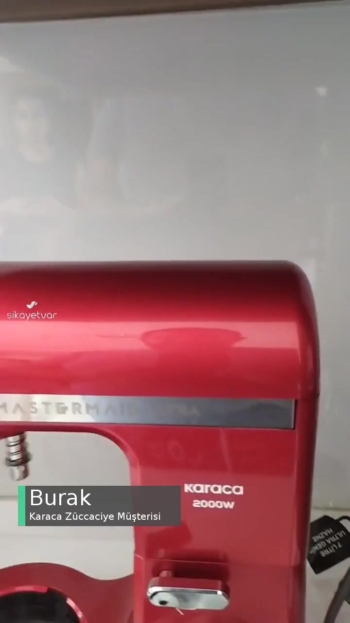 Karaca Chef Ultra 2000w Hamur Yoğurma Makinesinden Gelen Garip Sesler videonun kapak resmi