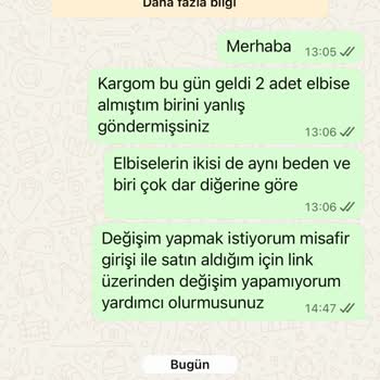 Yanlış Ürün Ve Hatalı Beden Gönderimi Sonrası Mağduriyet