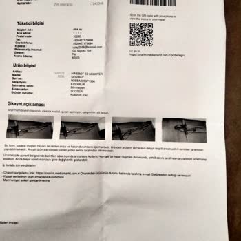 Media Markt'tan Alınan Scooter'ın Arızası Ve Uzayan Tamir Süreci Mağduriyeti