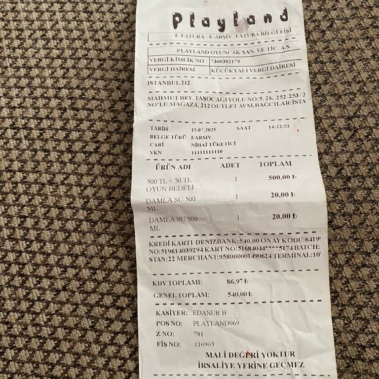 Oyun Alanında Kullanılmayan Süre İçin İade Sorunu