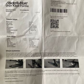 Bood Q500 Scooter: Arızalı Ürün Ve Yetersiz Servis Deneyimi