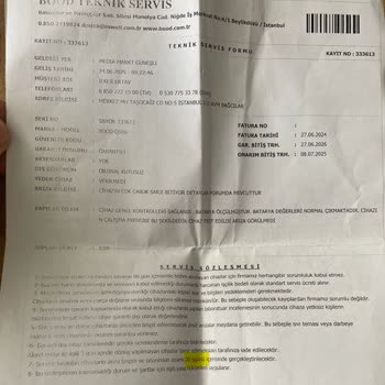 Bood Q500 Scooter: Arızalı Ürün Ve Yetersiz Servis Deneyimi