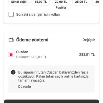 Yemek Sepeti Cüzdan Bakiyemi 2 Yıldır Kullanamıyorum