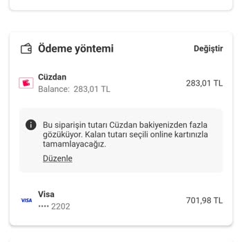 Yemek Sepeti Cüzdan Bakiyemi 2 Yıldır Kullanamıyorum