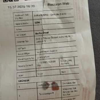 Eksik Ve Özensiz Gelen Sipariş, Seçilen Malzemeler Yok, Ürünler Tamamlanmamış