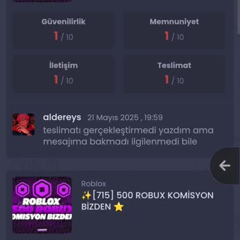 Satın Aldığım Robux Teslim Edilmedi, Paramı Geri İstiyorum