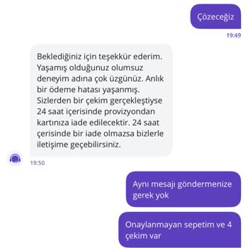 Getir Sistem Hatası Nedeniyle Fazla Çekim Ve Geciken Para İadesi
