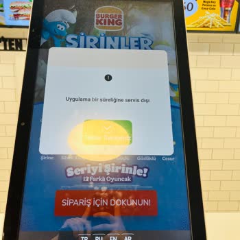 Vialand AVM Burger King Şubesinde Sürekli Cihaz Arızası Ve İlgisizlik