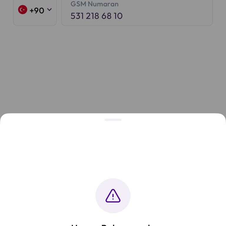 Param Hesabıma Erişemiyorum Kullanıcı Bulunamadı Hatası Alıyorum