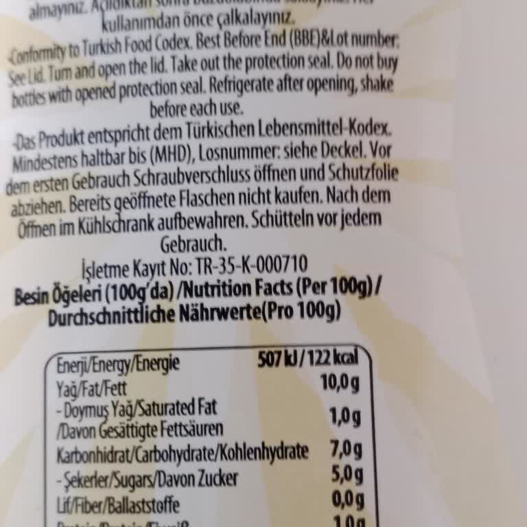 Tukaş Mayonez Ürününün İçeriği Ve Etiket Bilgileri Hakkında Şikayet