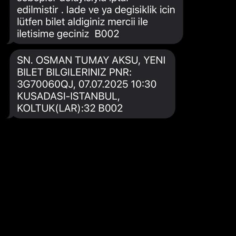 İptal Edilen Sefer Sonrası Ücret İadesi Yapılmıyor