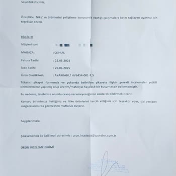 Nike'tan Aldığım LeBron22 Ayakkabıda Erken Yırtılma Ve İlgisiz Servis