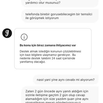 Müşteri Hizmetlerinden Günlerdir Yanıt Alamıyorum