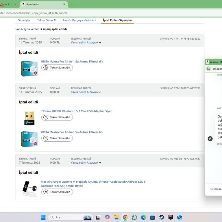 Amazon Hesabım Kısıtlandı Siparişlerim İptal Edildi Müşteri Hizmetleri Yardımcı Olmuyor