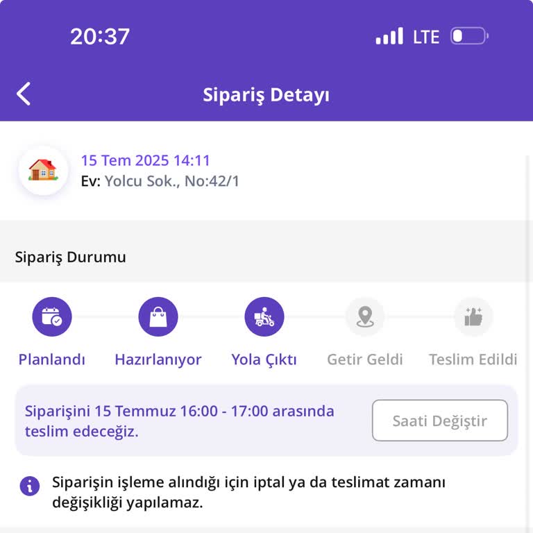 Teslimat Gecikmesi Ve Yetersiz Canlı Destek Deneyimi