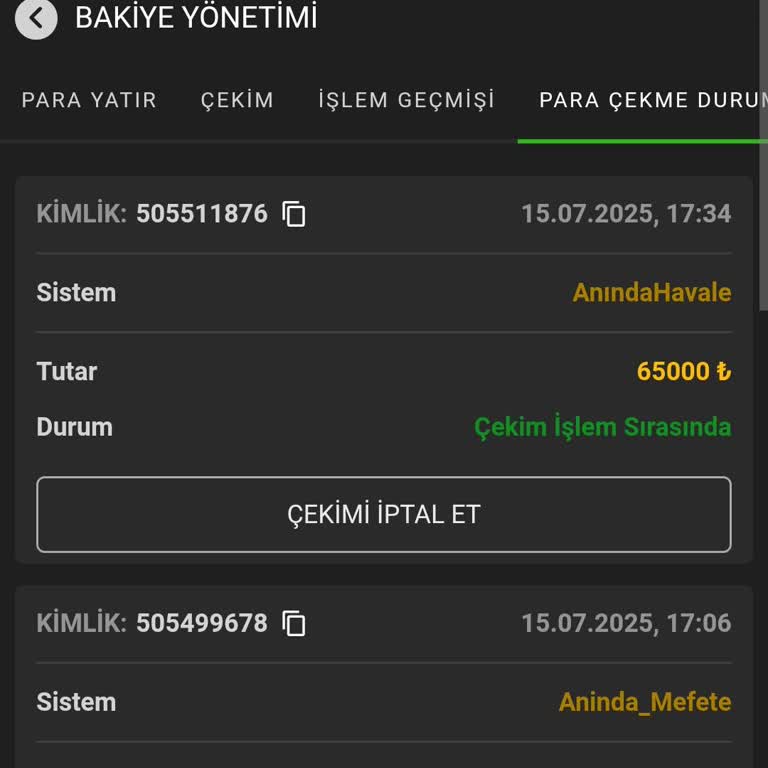 Para Çekme Talebim Onaylanmıyor, Canlı Destek Yetersiz