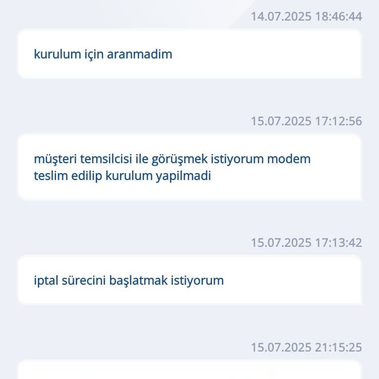 Kurulum Ve Müşteri Hizmetlerinde Yaşanan İletişim Sorunları